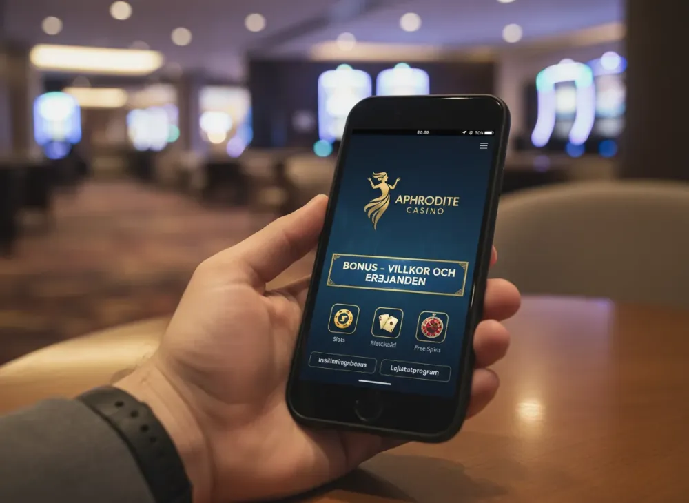 Aphrodite casino bonus - villkor och erbjudanden